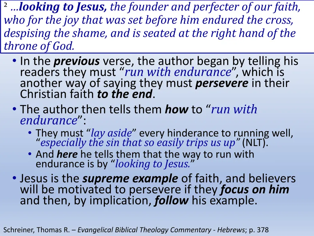 2 looking to jesus the founder and perfecter