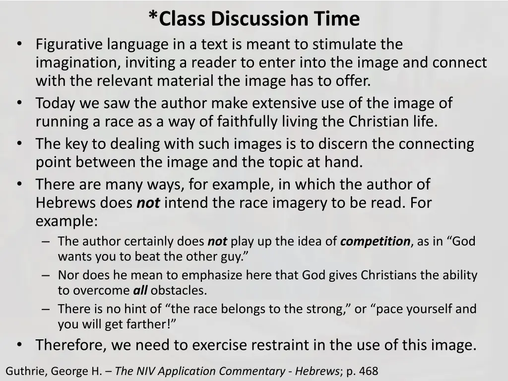 class discussion time 1