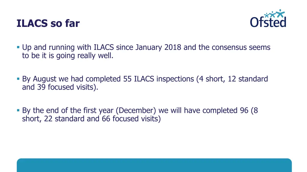 ilacs so far