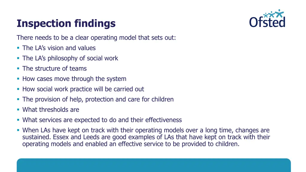 inspection findings
