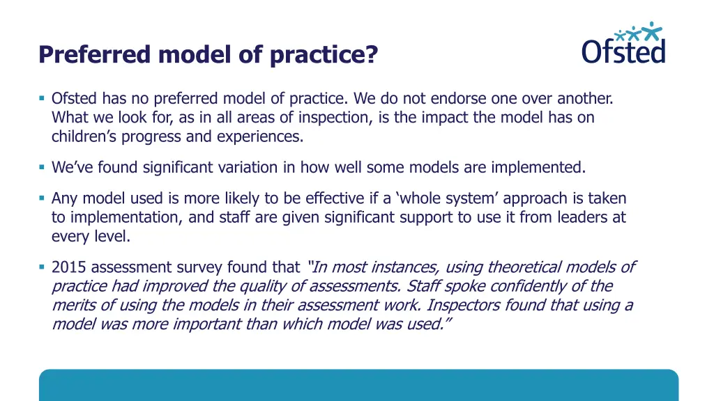 preferred model of practice