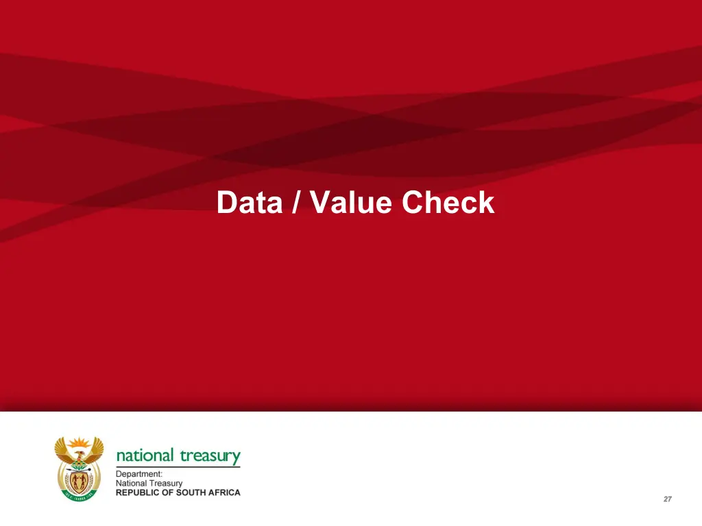 data value check