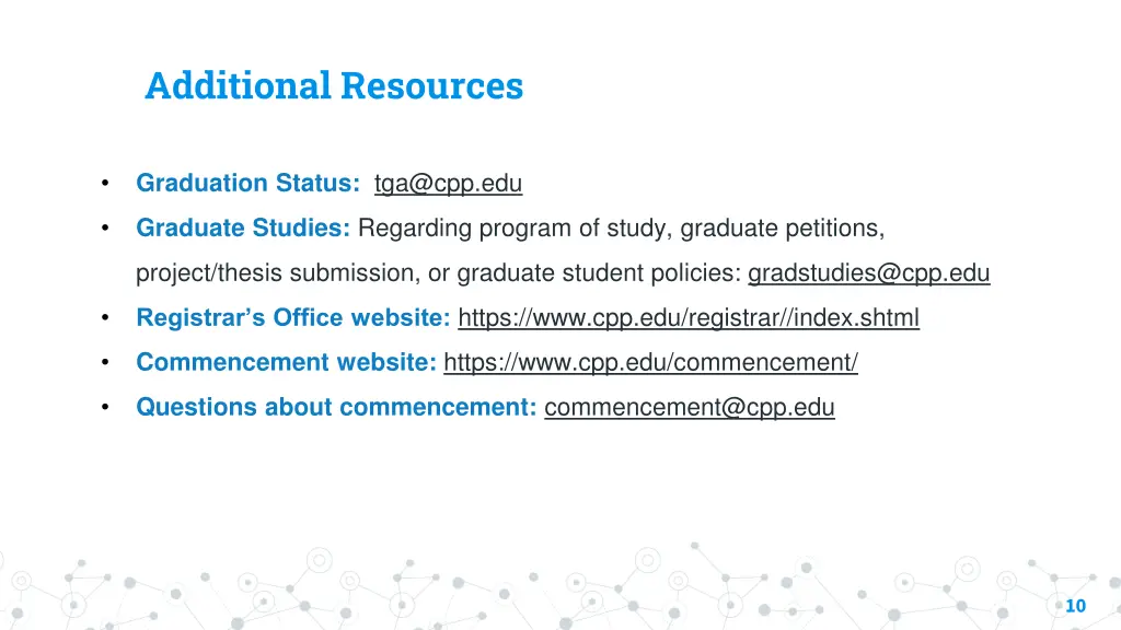 additional resources