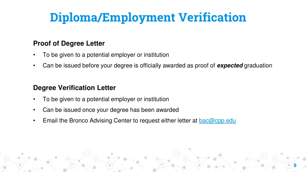 diploma employment verification 1