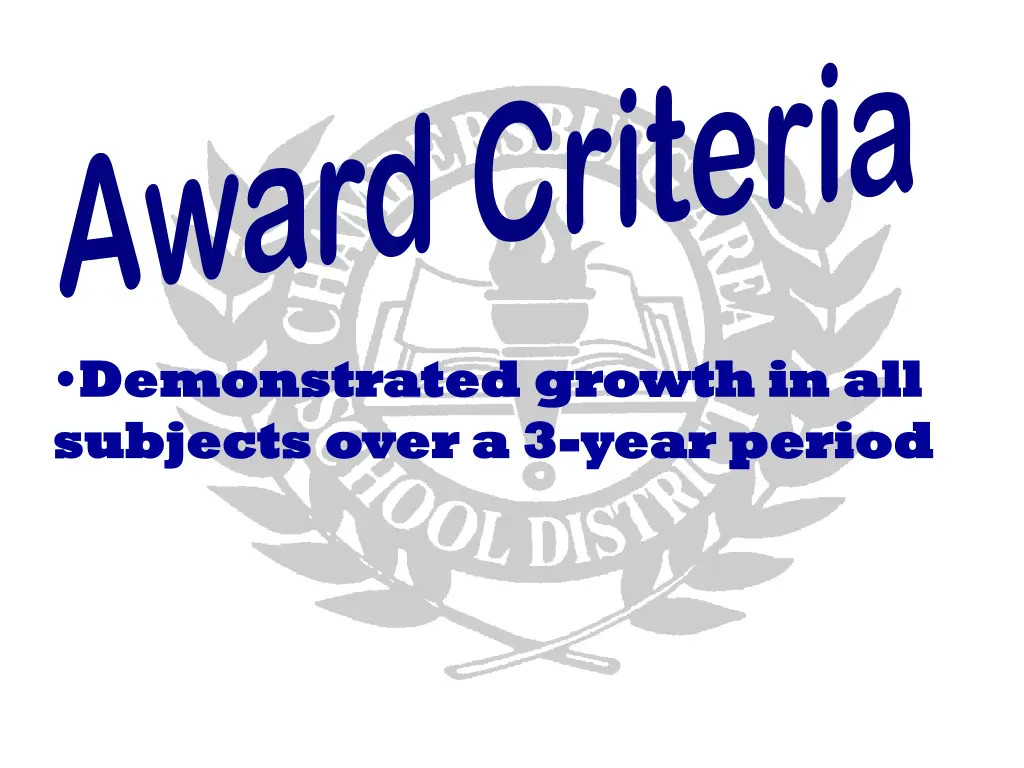 award criteria 2