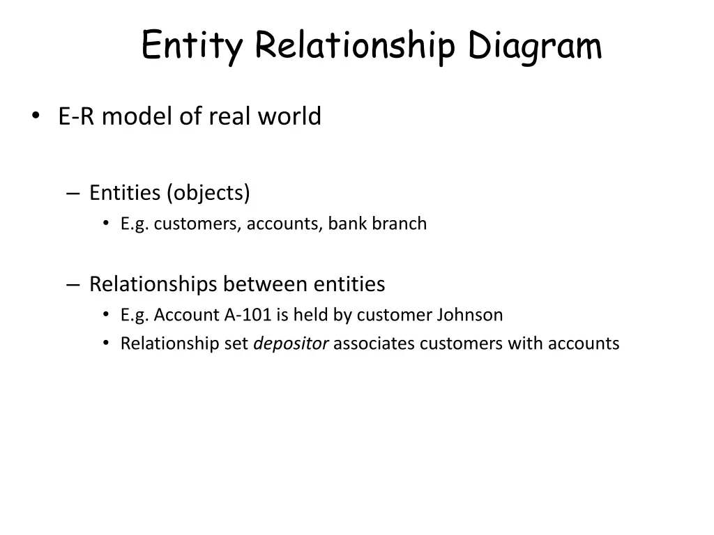 entity relationship diagram