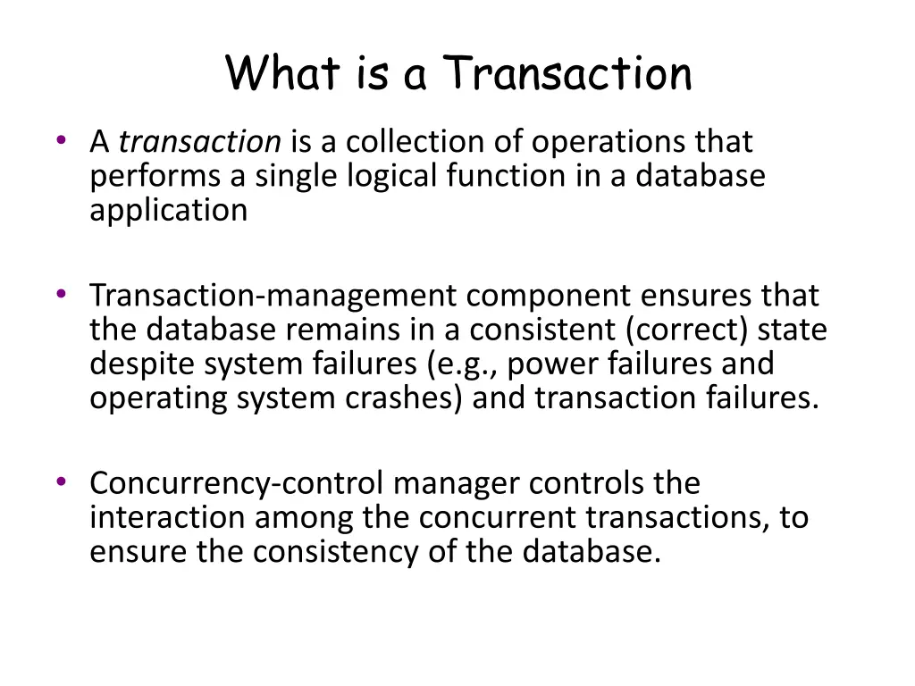 what is a transaction