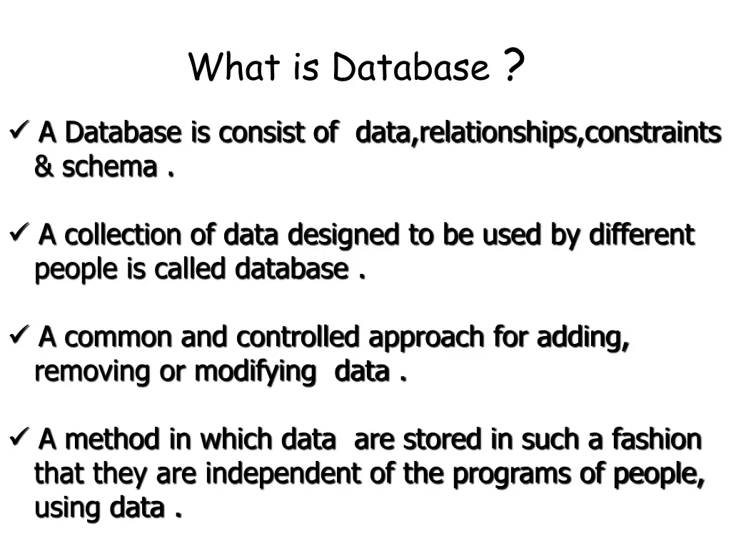 what is database