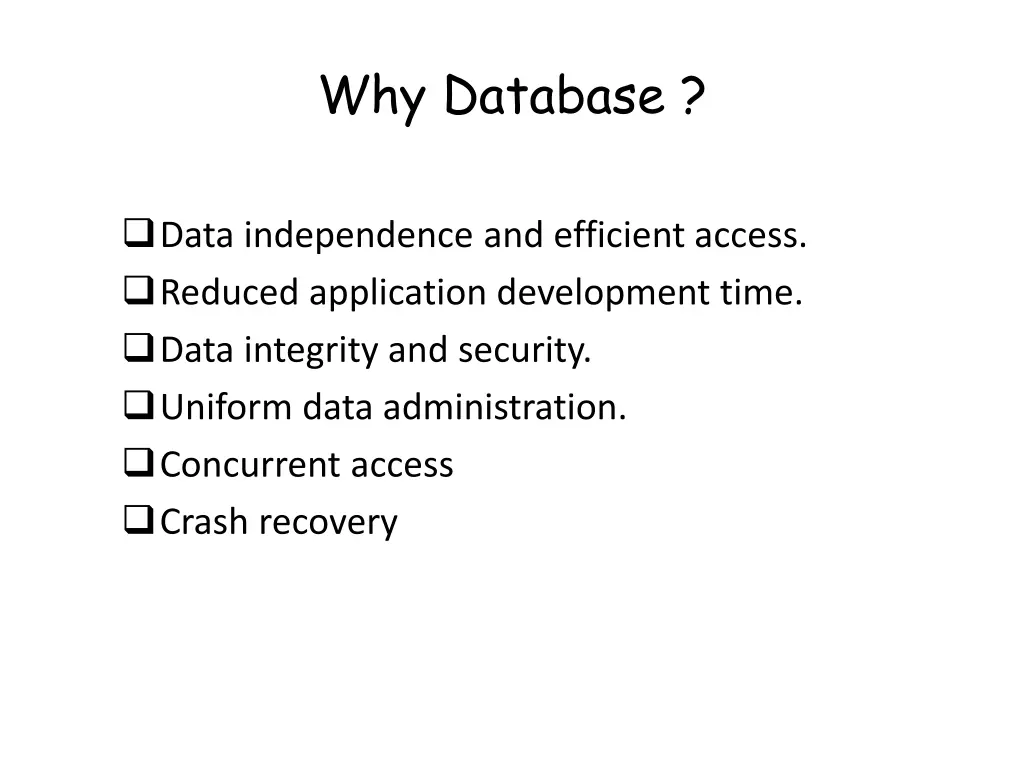 why database