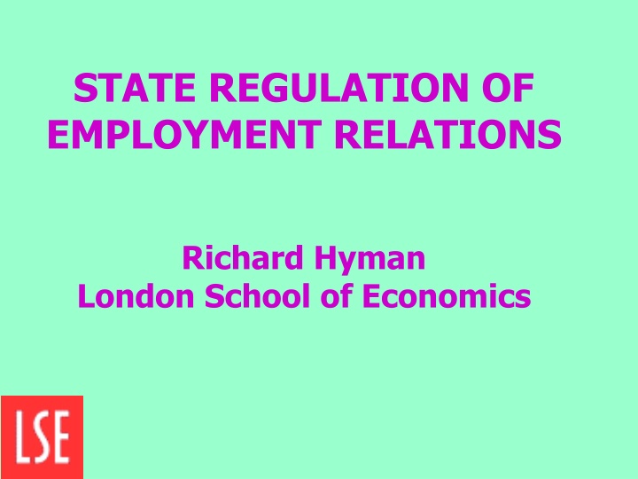 state regulation of employment relations
