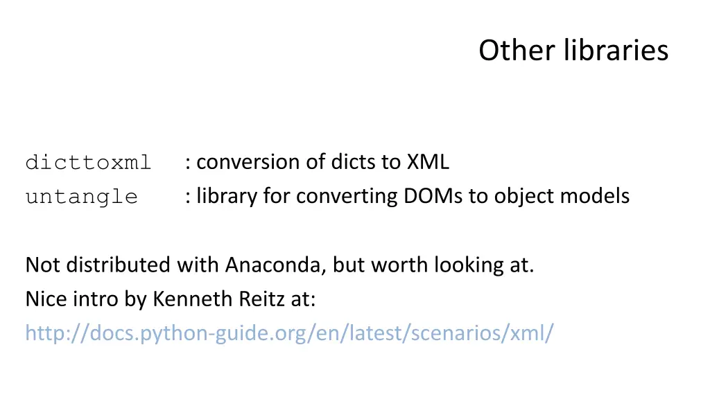 other libraries 1