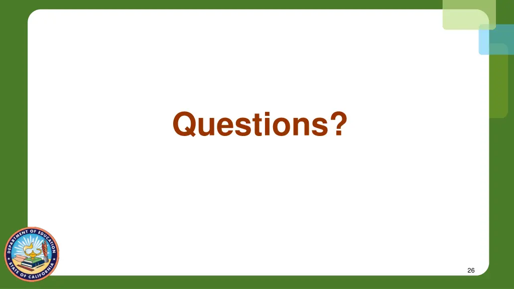questions