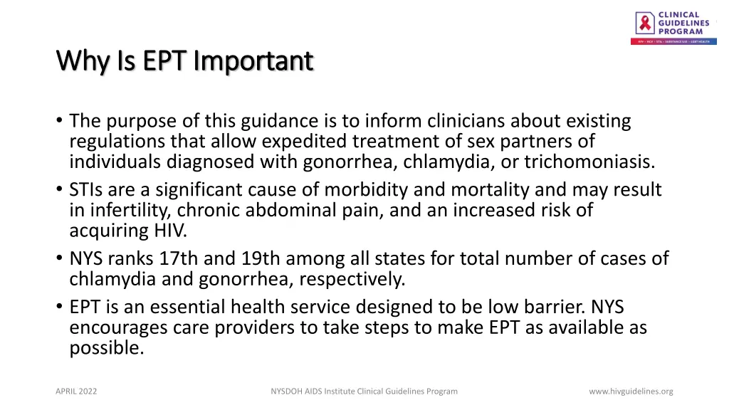 why is ept important why is ept important