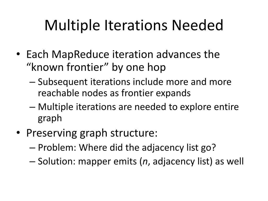multiple iterations needed