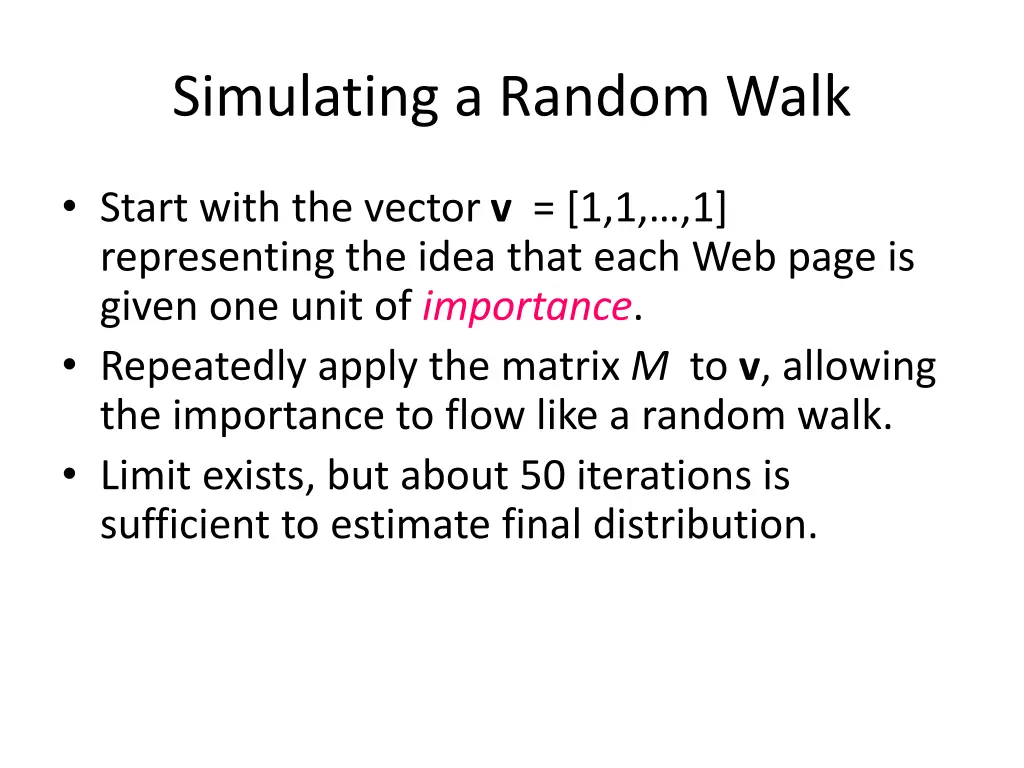simulating a random walk