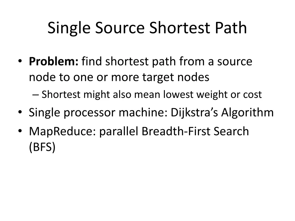 single source shortest path 1