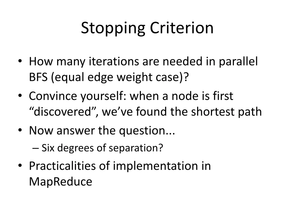 stopping criterion
