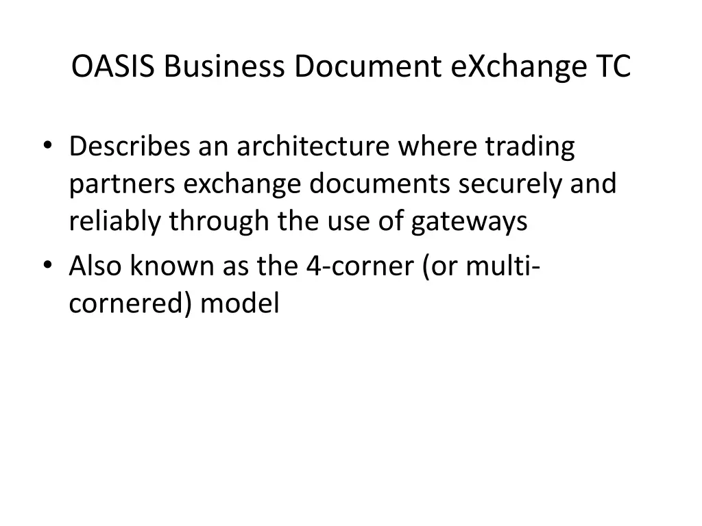 oasis business document exchange tc