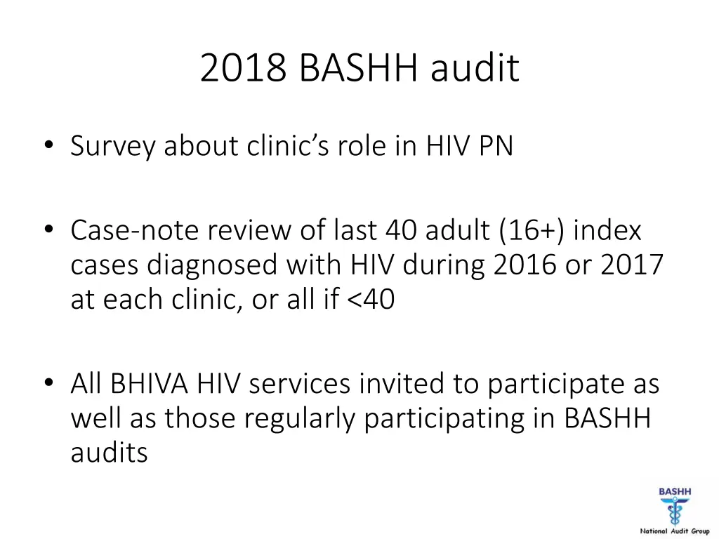 2018 bashh audit