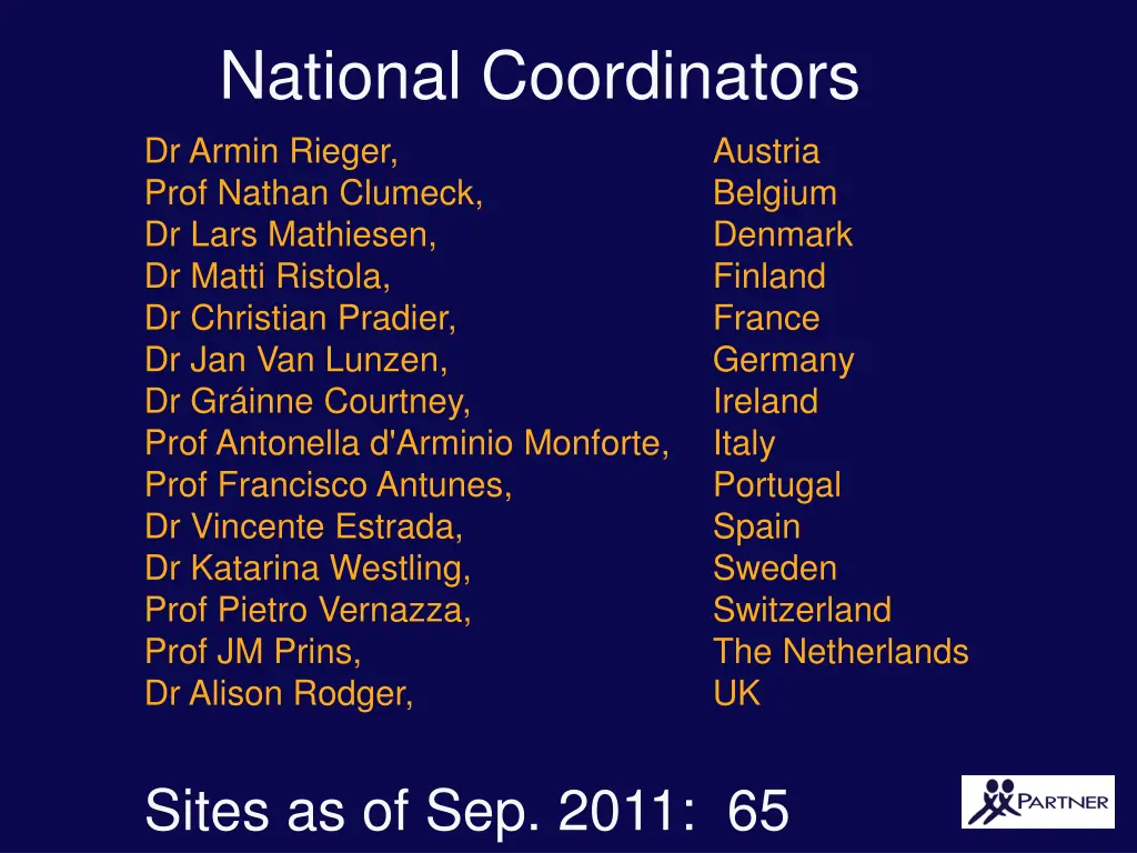 national coordinators dr armin rieger prof nathan