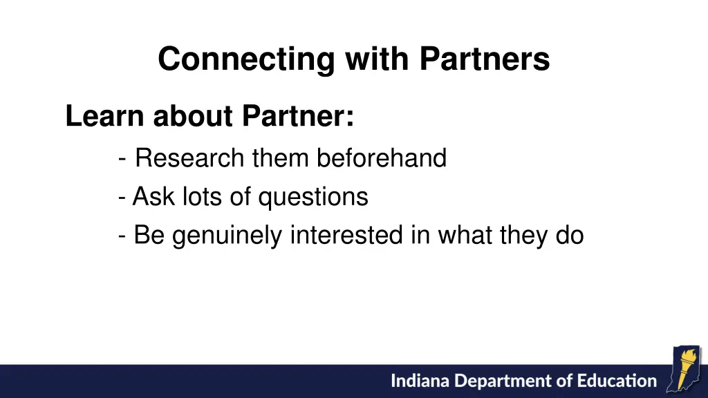 connecting with partners 1