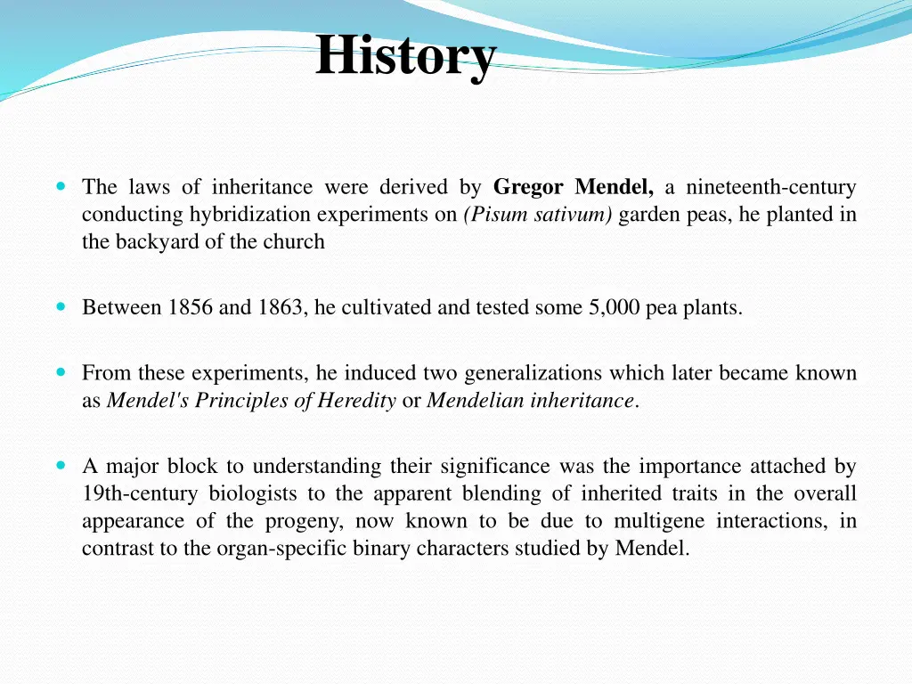 history