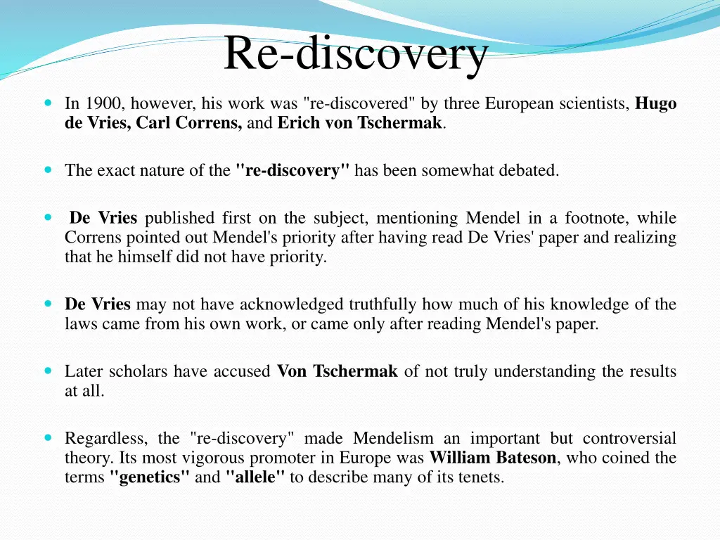 re discovery