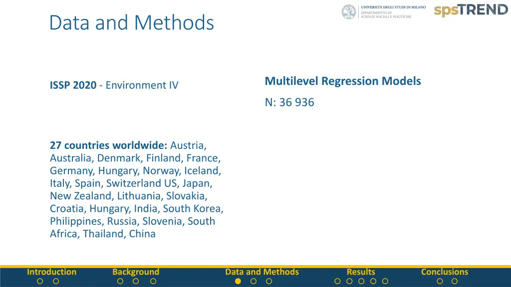 data and methods