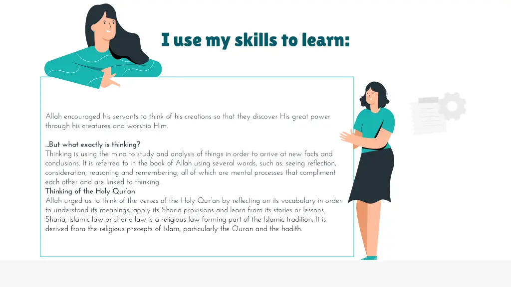 i use my skills to learn