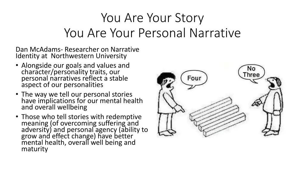 you are your story you are your personal narrative