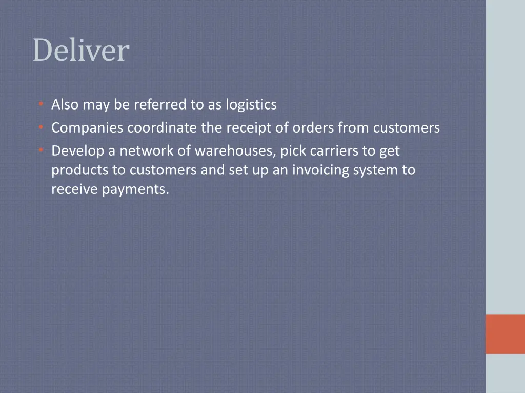 deliver