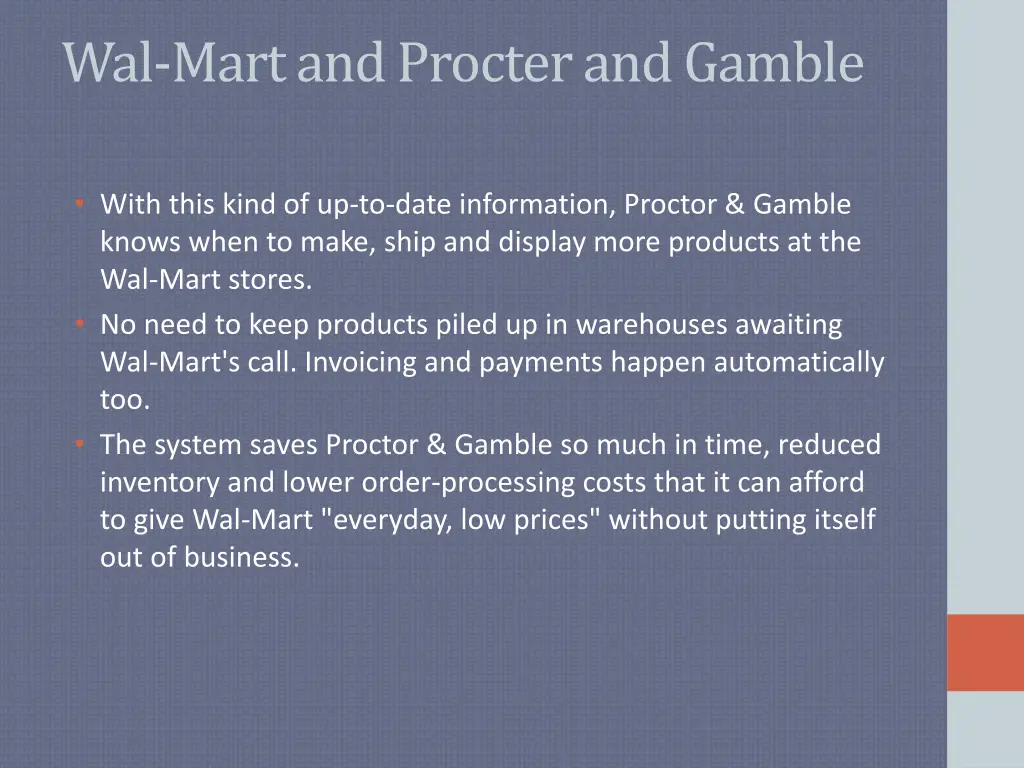 wal mart and procter and gamble 1