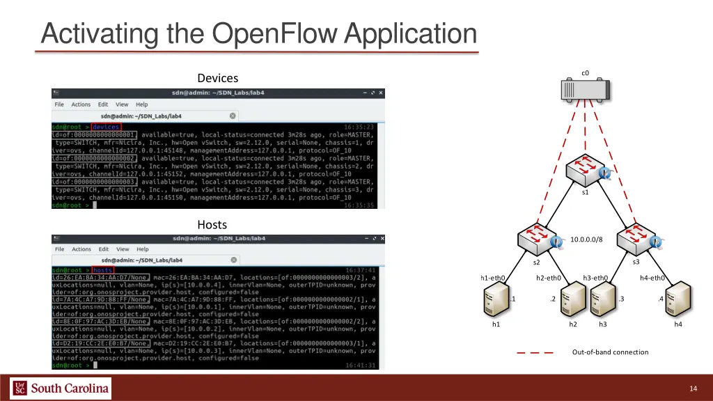 activating the openflow application