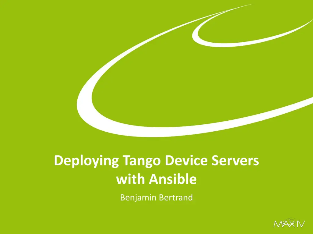 deploying tango device servers with ansible