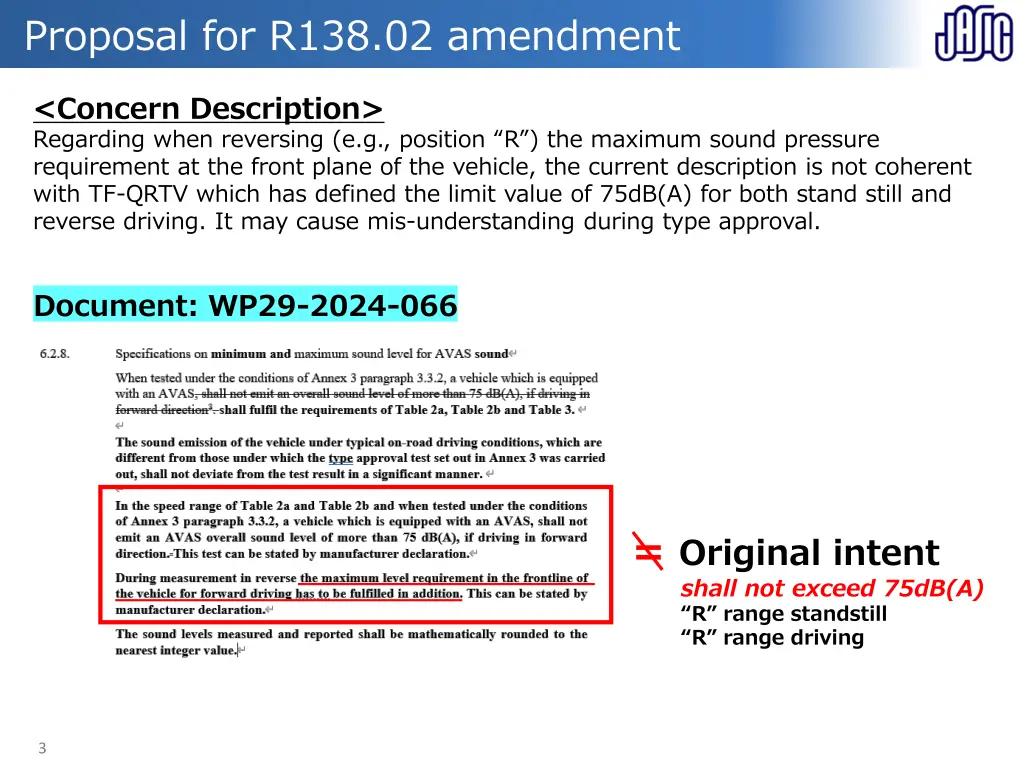 proposal for r138 02 amendment 1