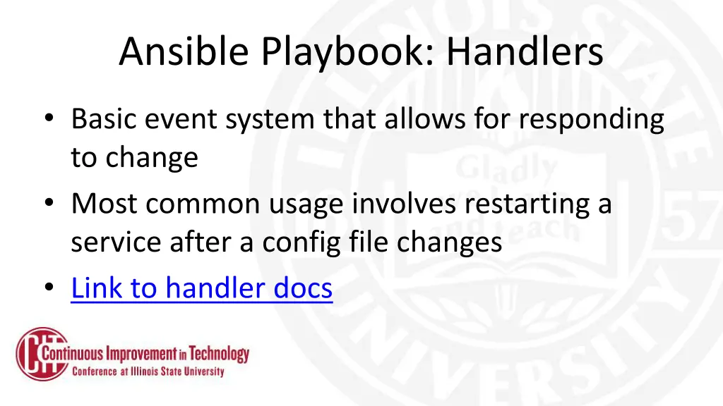 ansible playbook handlers