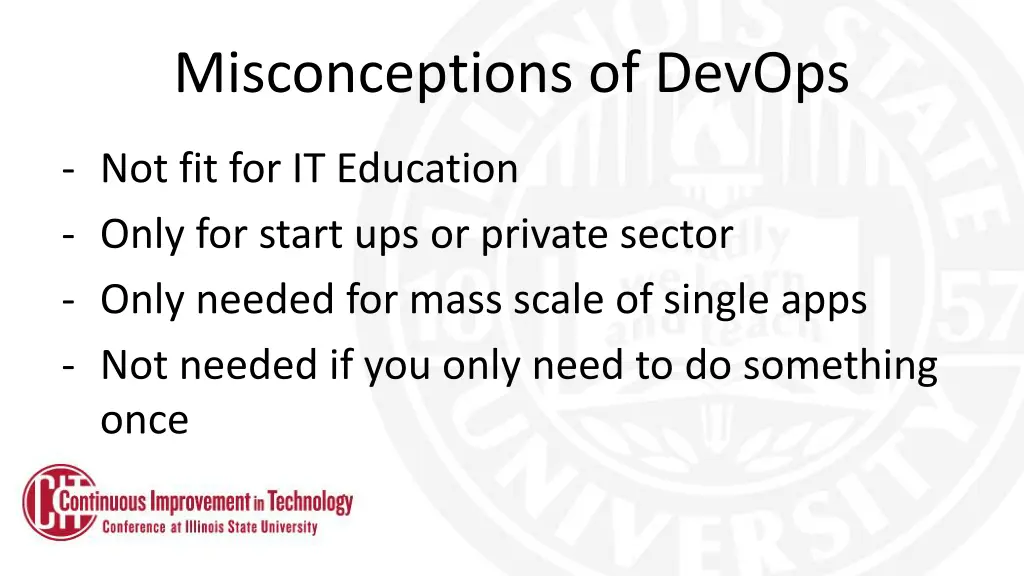 misconceptions of devops