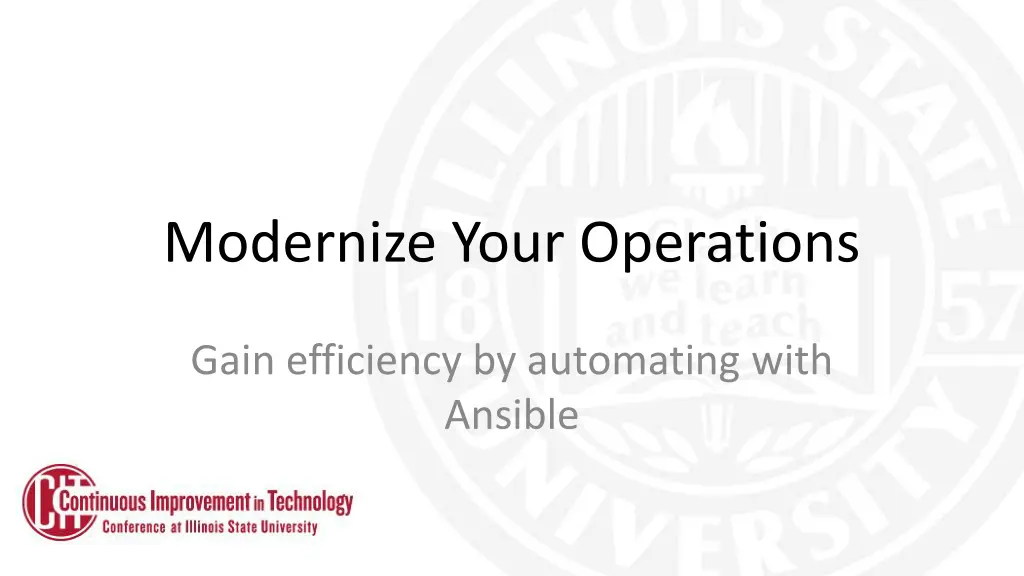 modernize your operations