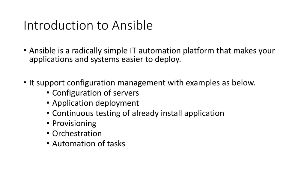 introduction to ansible 1