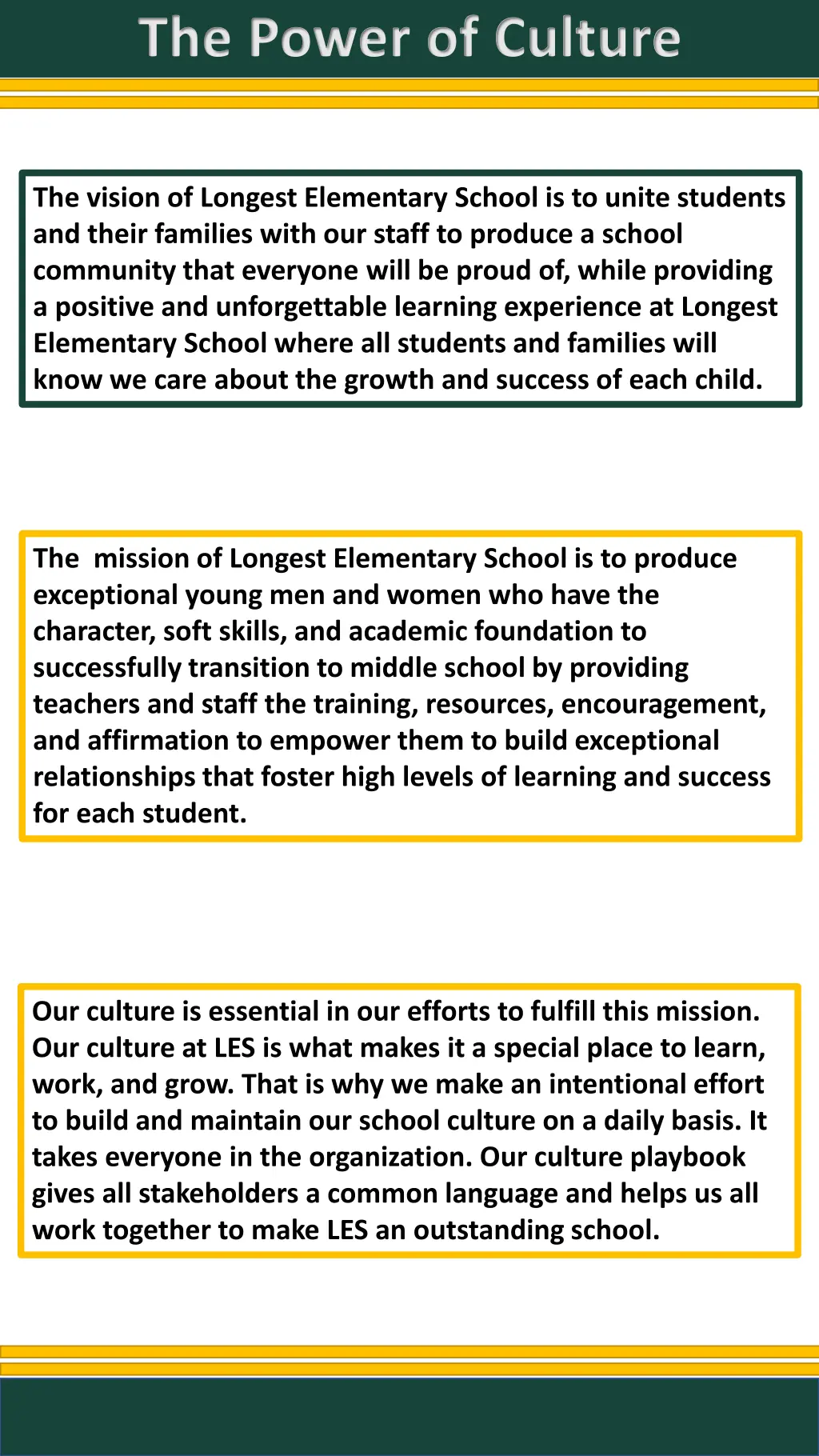 the power of culture