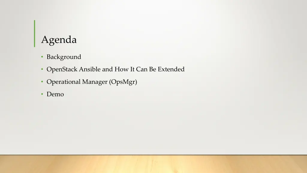 agenda