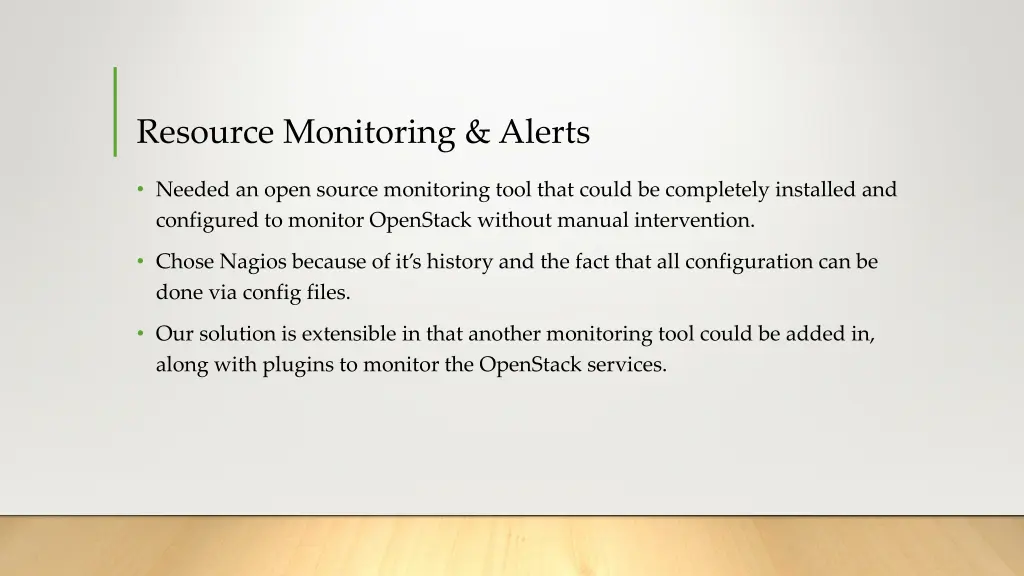 resource monitoring alerts