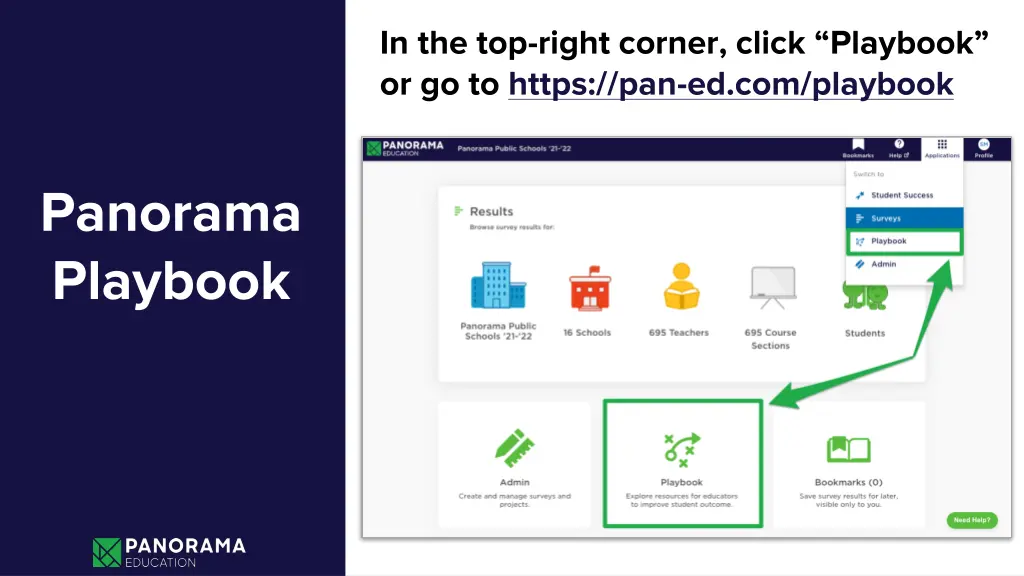 in the top right corner click playbook