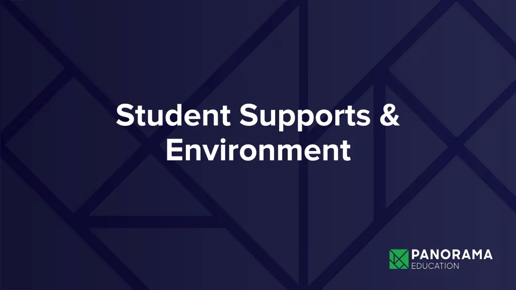 student supports environment