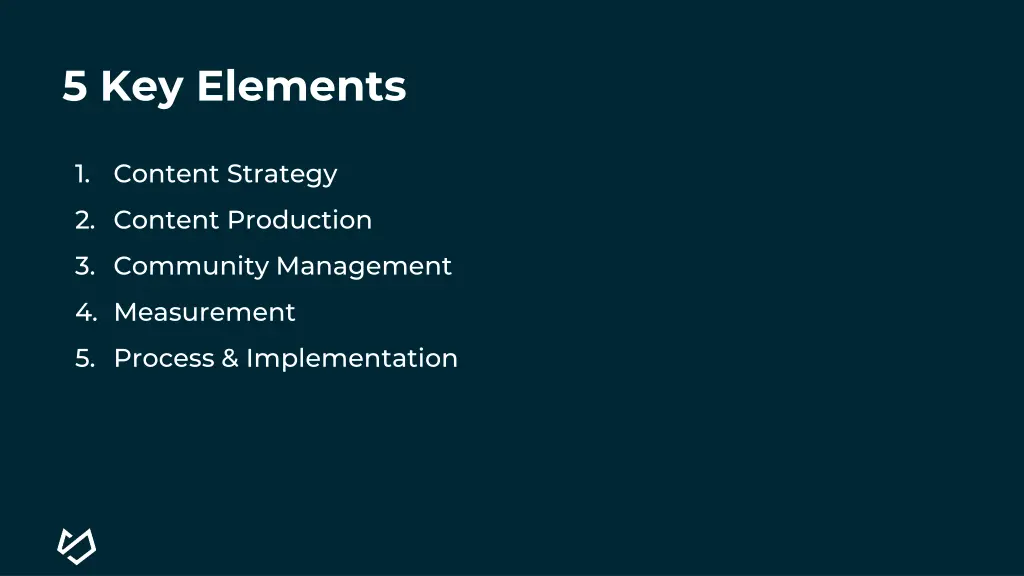 5 key elements