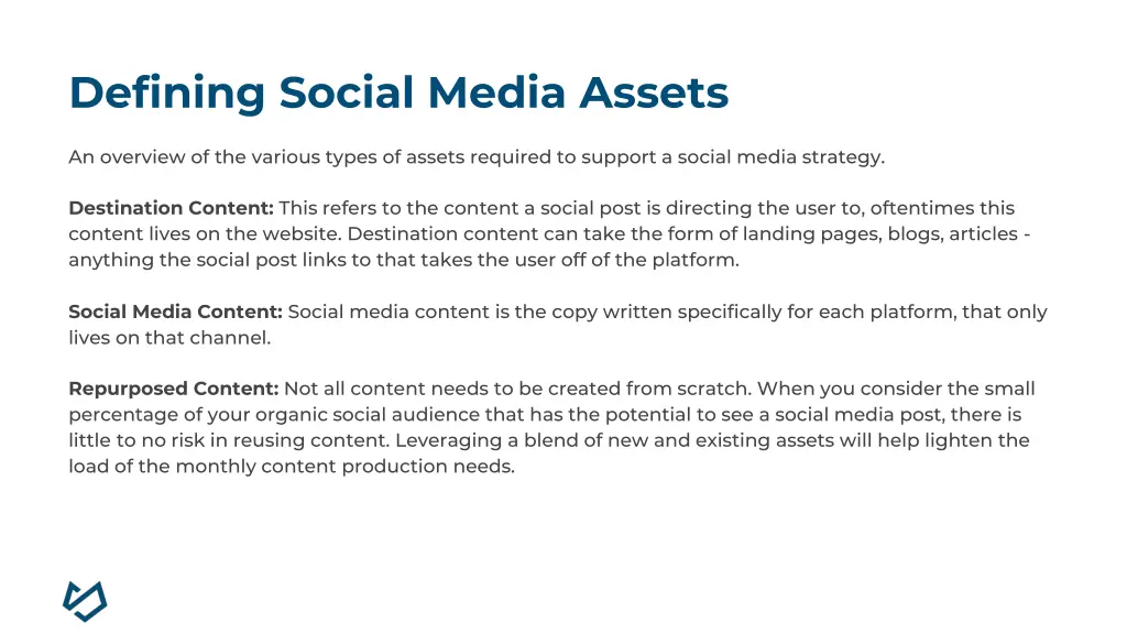 defining social media assets