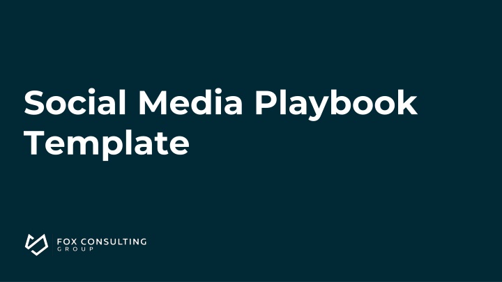 social media playbook template