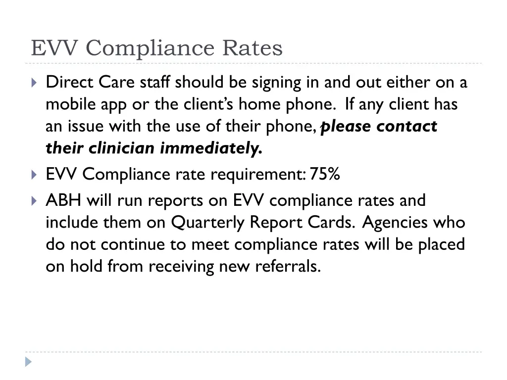 evv compliance rates