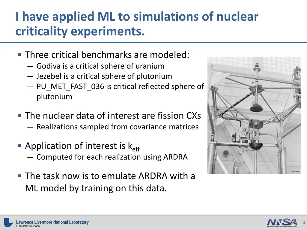 i have applied ml to simulations of nuclear