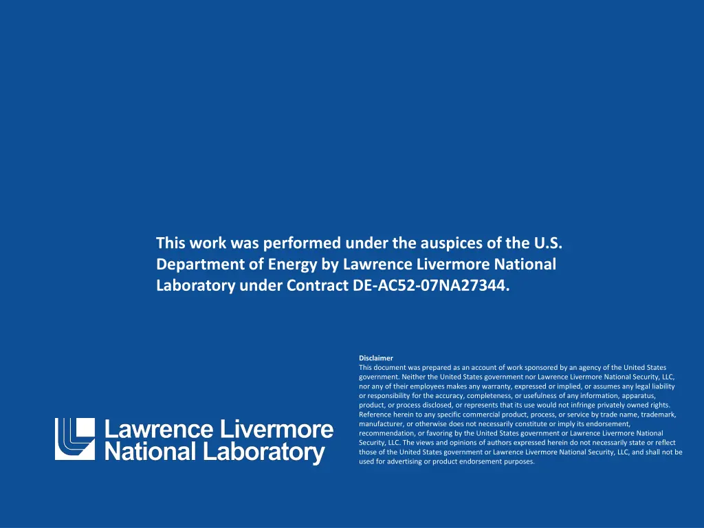 this work was performed under the auspices